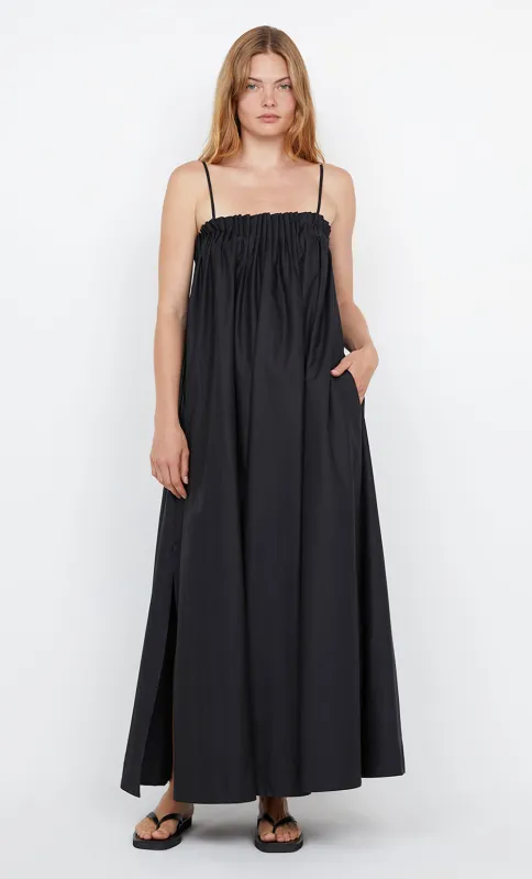 ALUCA PINTUCK MAXI DRESS - BLACK sold by bec + bridge