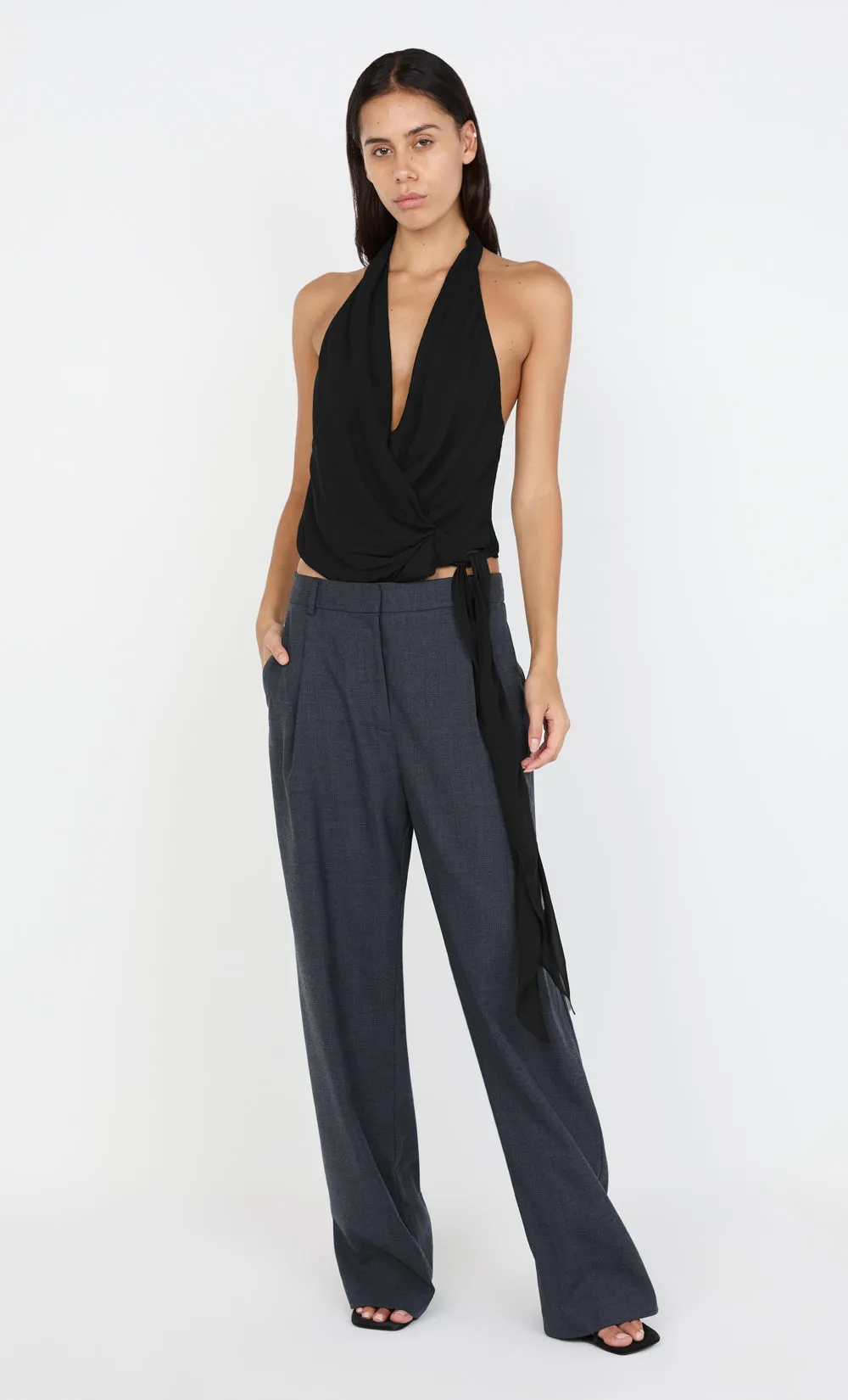 CELYSE HALTER TOP - BLACK sold by bec + bridge product image thumbnail 4