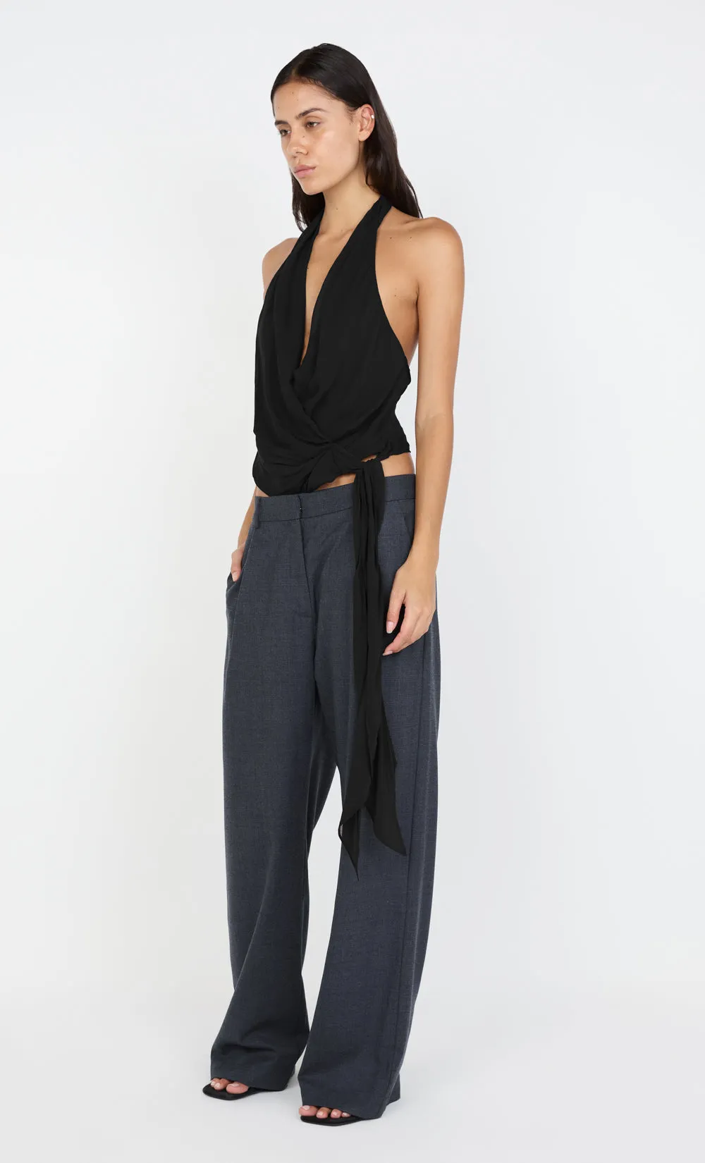 CELYSE HALTER TOP - BLACK sold by bec + bridge product image thumbnail 3