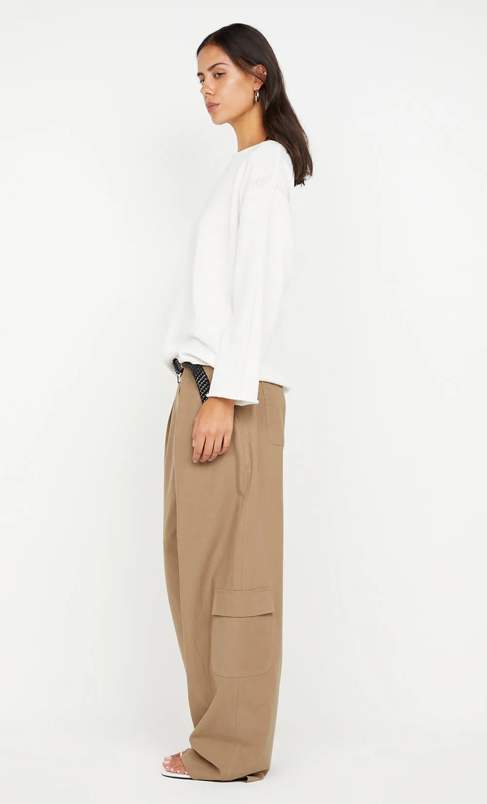 ZOE LONG SLEEVE TOP - WHITE sold by bec + bridge product image thumbnail 4