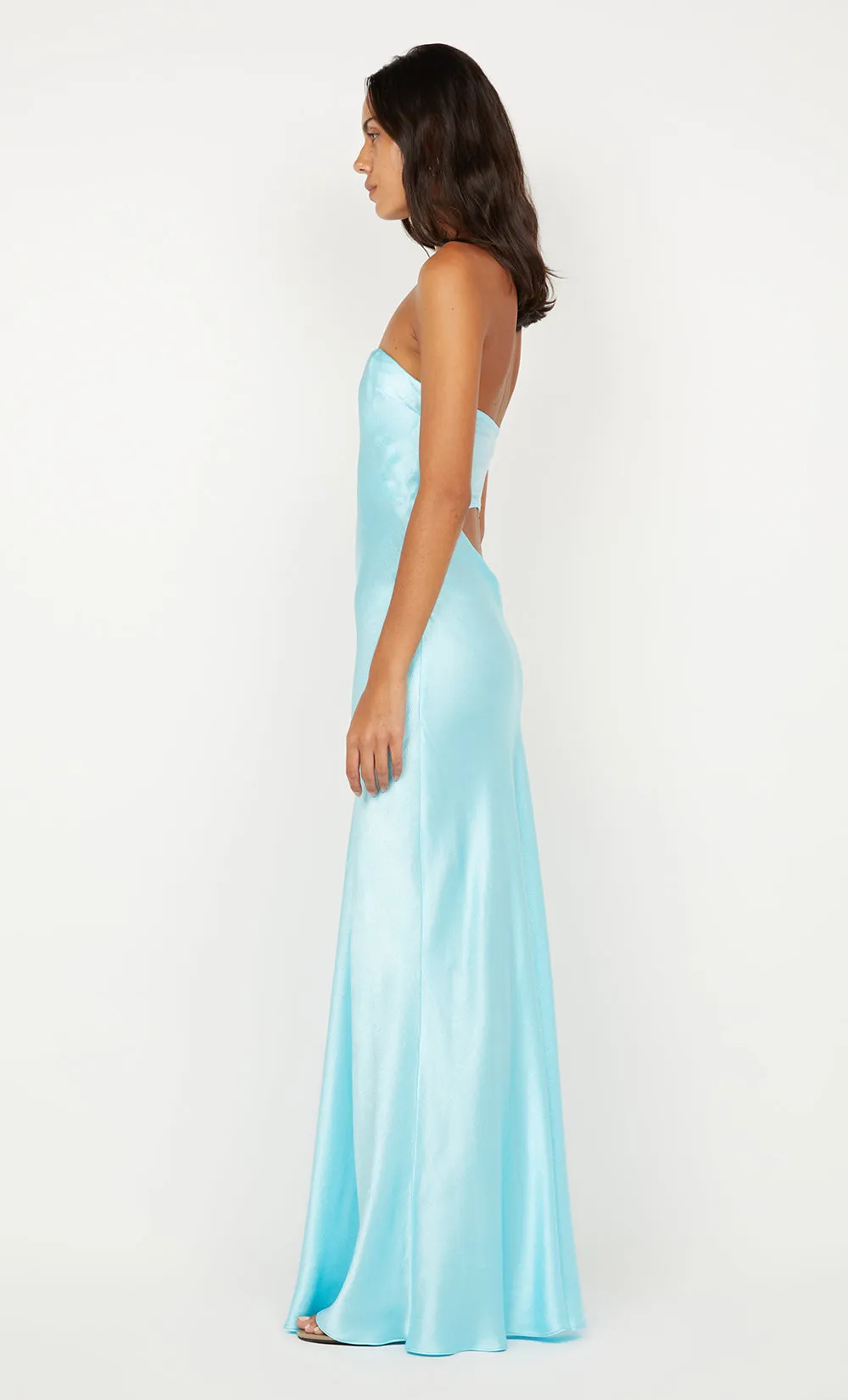 CINDER STRAPLESS MAXI DRESS - TURQUOISE sold by bec + bridge product image thumbnail 4