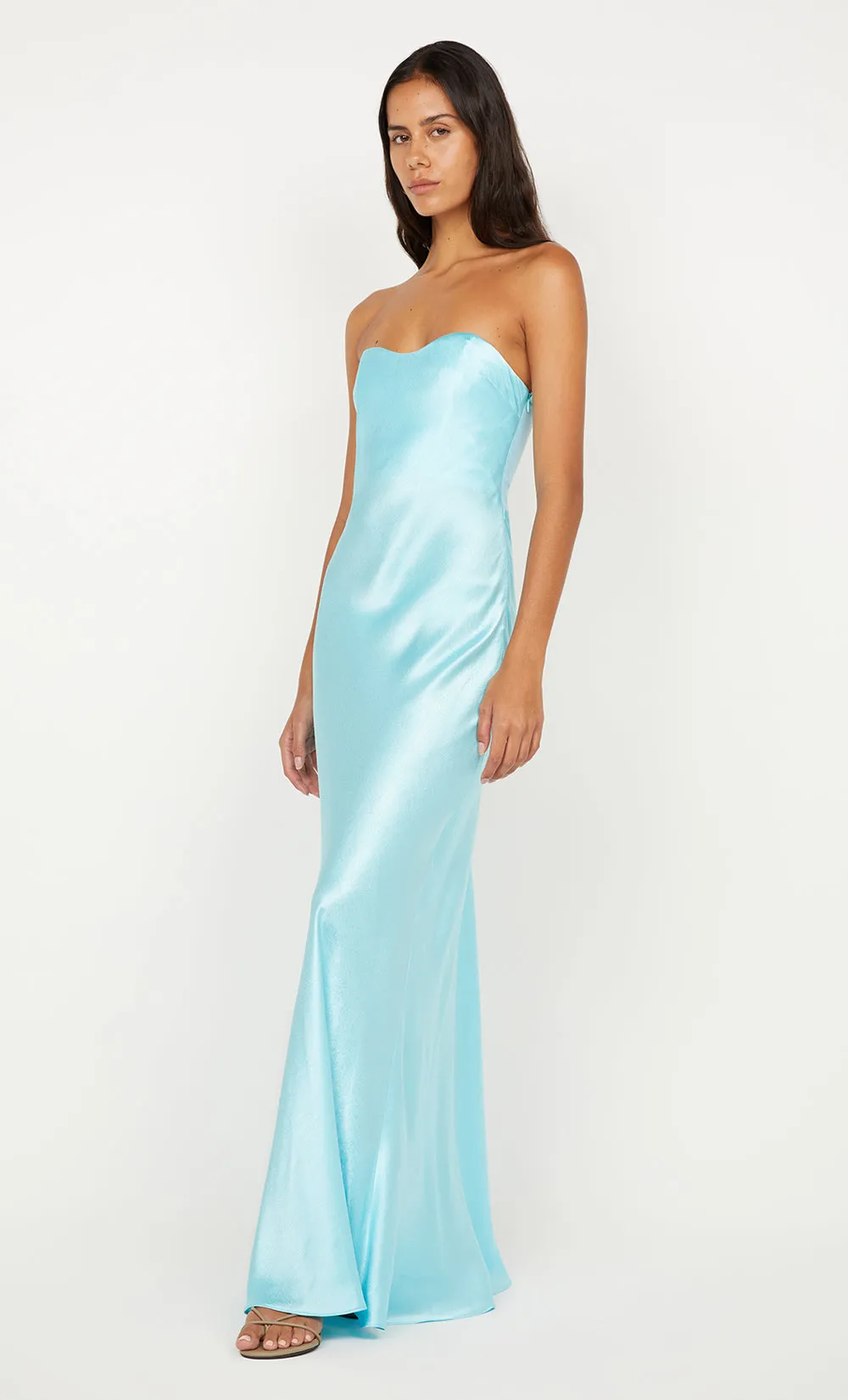 CINDER STRAPLESS MAXI DRESS - TURQUOISE sold by bec + bridge product image thumbnail 2