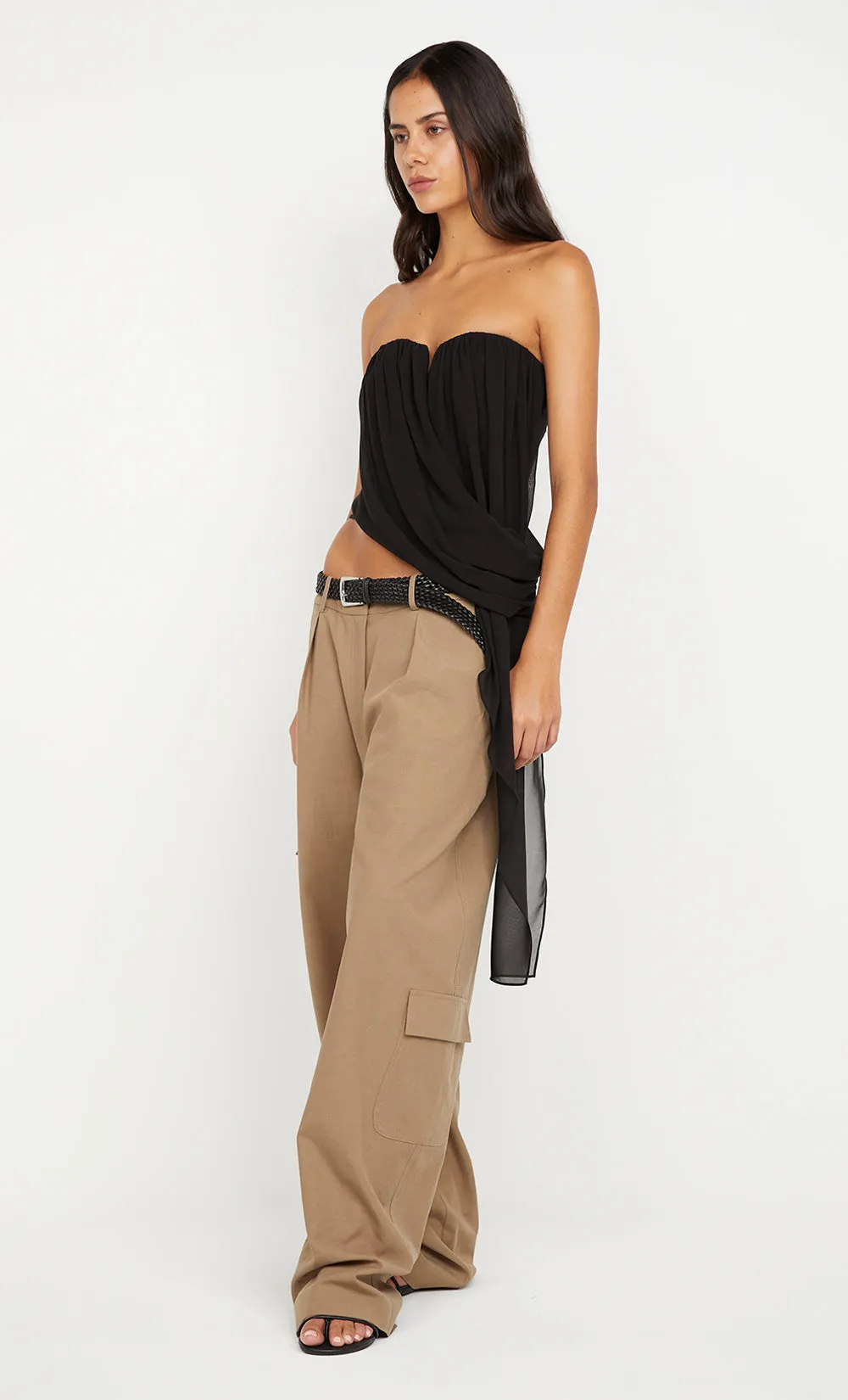 AMIAH DRAPE TOP - BLACK sold by bec + bridge product image thumbnail 2