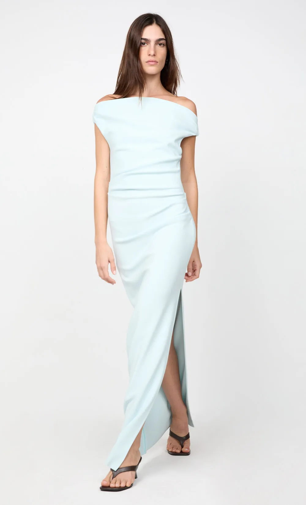LEORA ASYM MAXI DRESS - ARCTIC BLUE sold by bec + bridge product image thumbnail 2