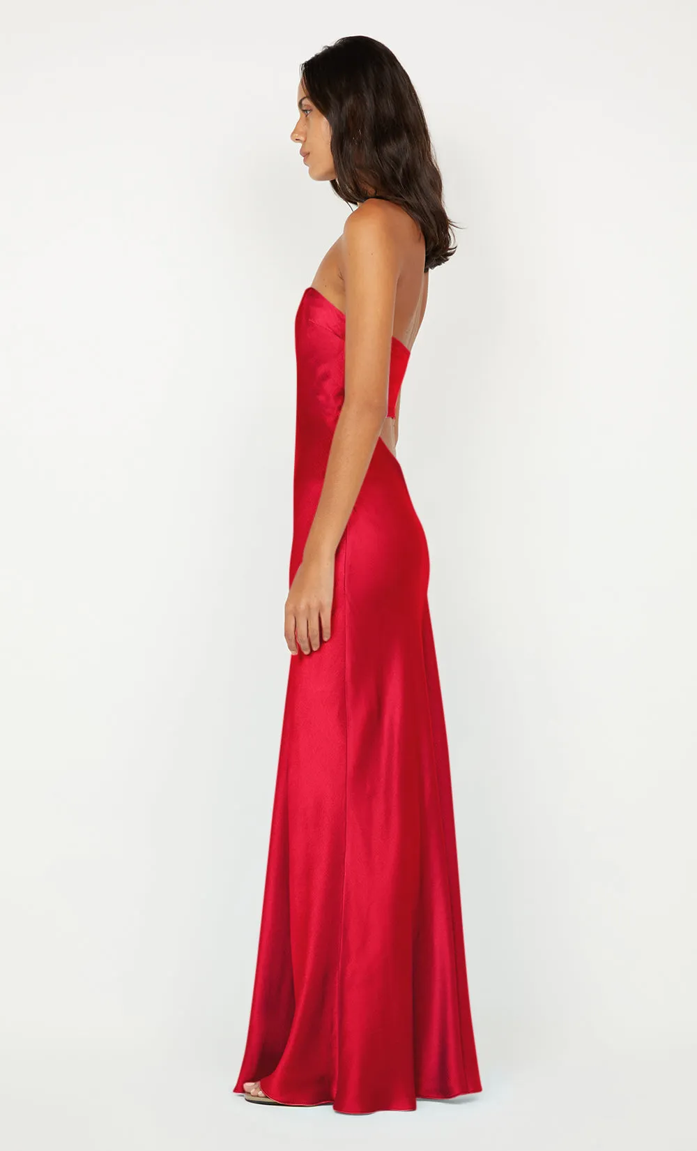 CINDER STRAPLESS MAXI DRESS - STRAWBERRY sold by bec + bridge product image thumbnail 5