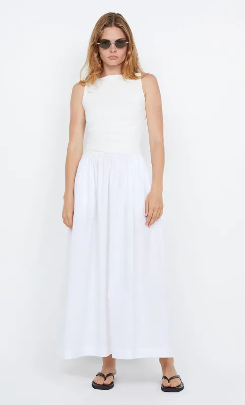 FREYA BOAT NECK DRESS - IVORY sold by bec + bridge
