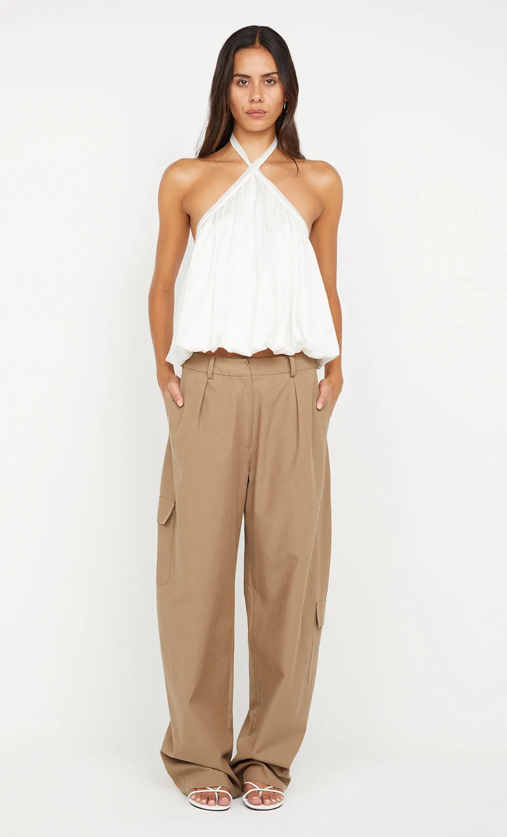 AMIAH HALTER TOP - IVORY sold by bec + bridge product image thumbnail 4