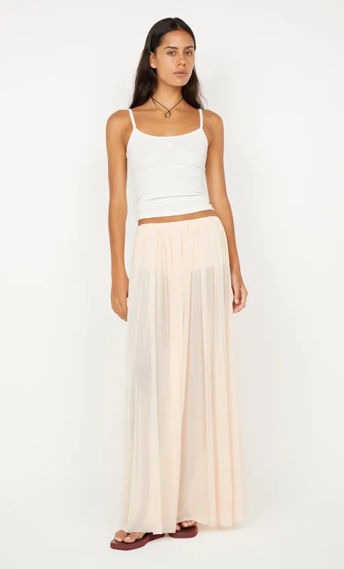 CAMILLE MAXI SKIRT - PEACH sold by bec + bridge