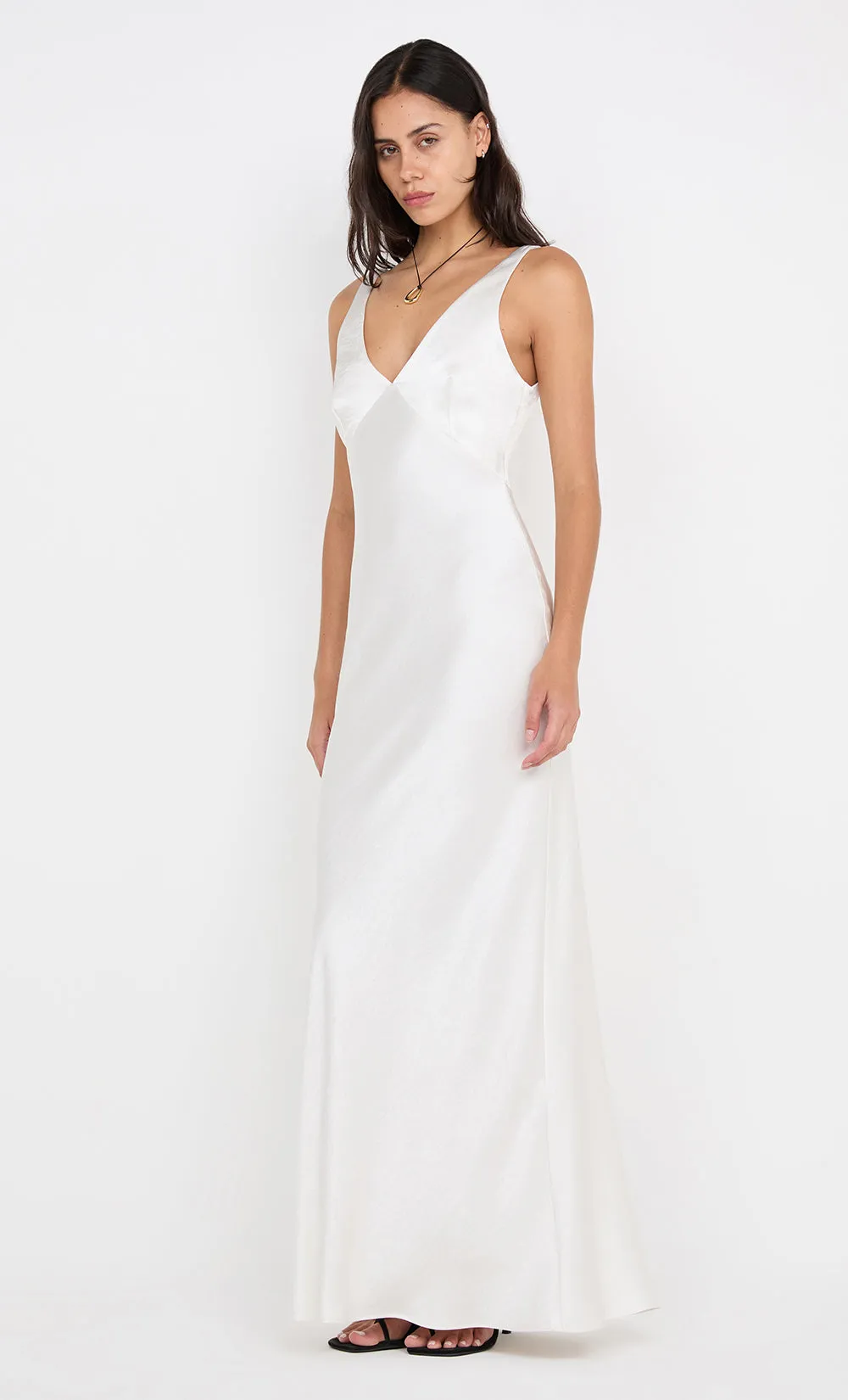 AUSTEN V NECK MAXI DRESS - IVORY sold by bec + bridge product image thumbnail 2