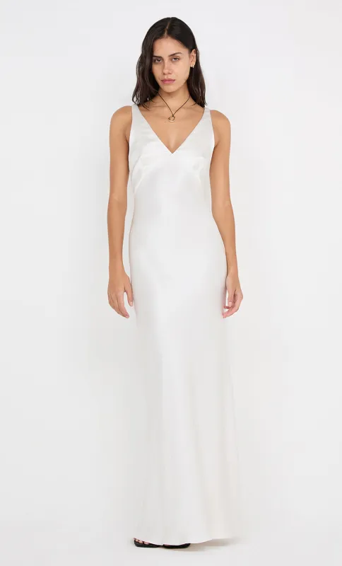 AUSTEN V NECK MAXI DRESS - IVORY sold by bec + bridge