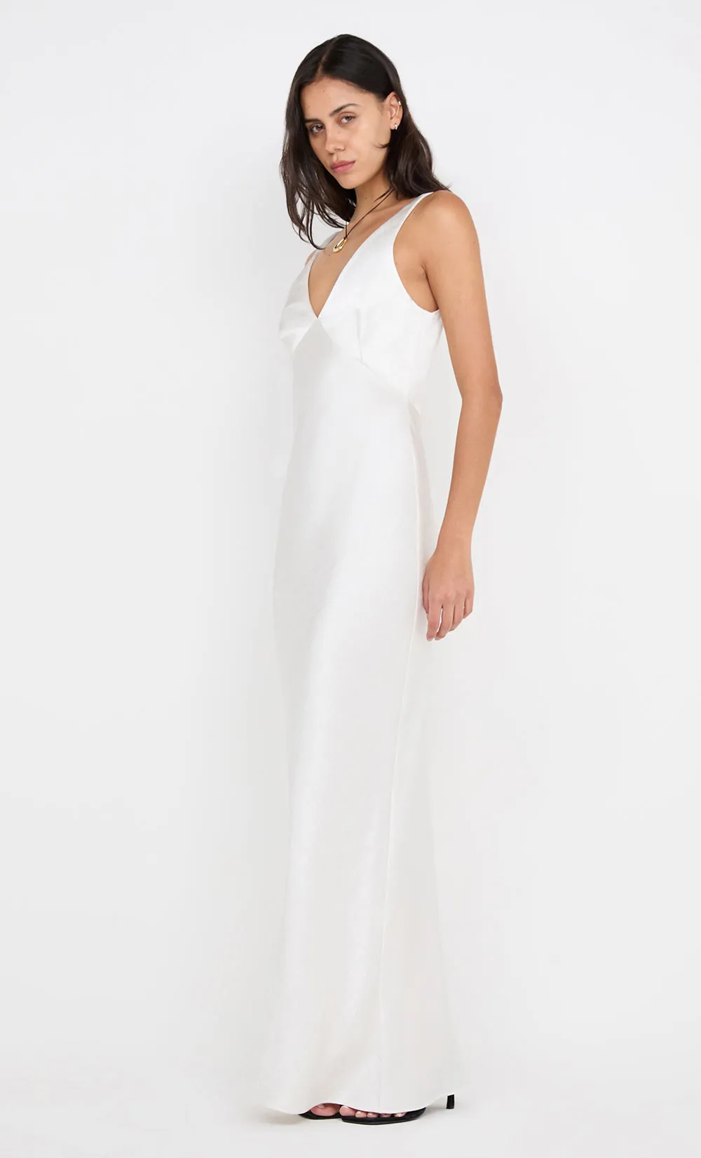 AUSTEN V NECK MAXI DRESS - IVORY sold by bec + bridge product image thumbnail 3