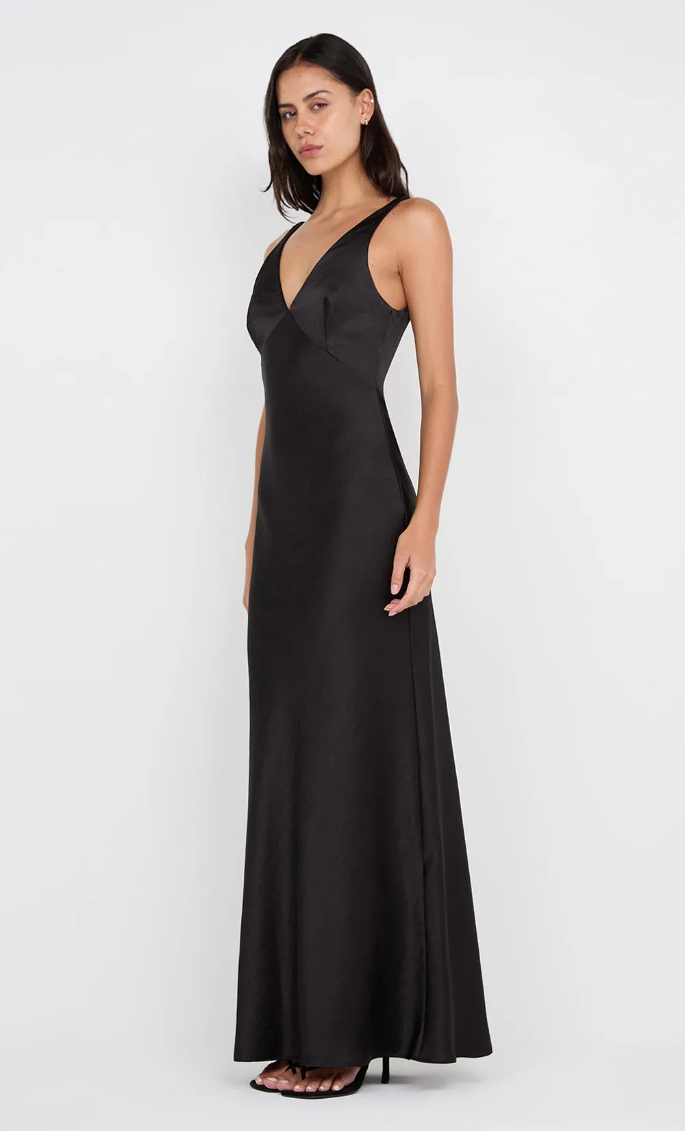 AUSTEN V NECK MAXI DRESS - BLACK sold by bec + bridge product image thumbnail 2