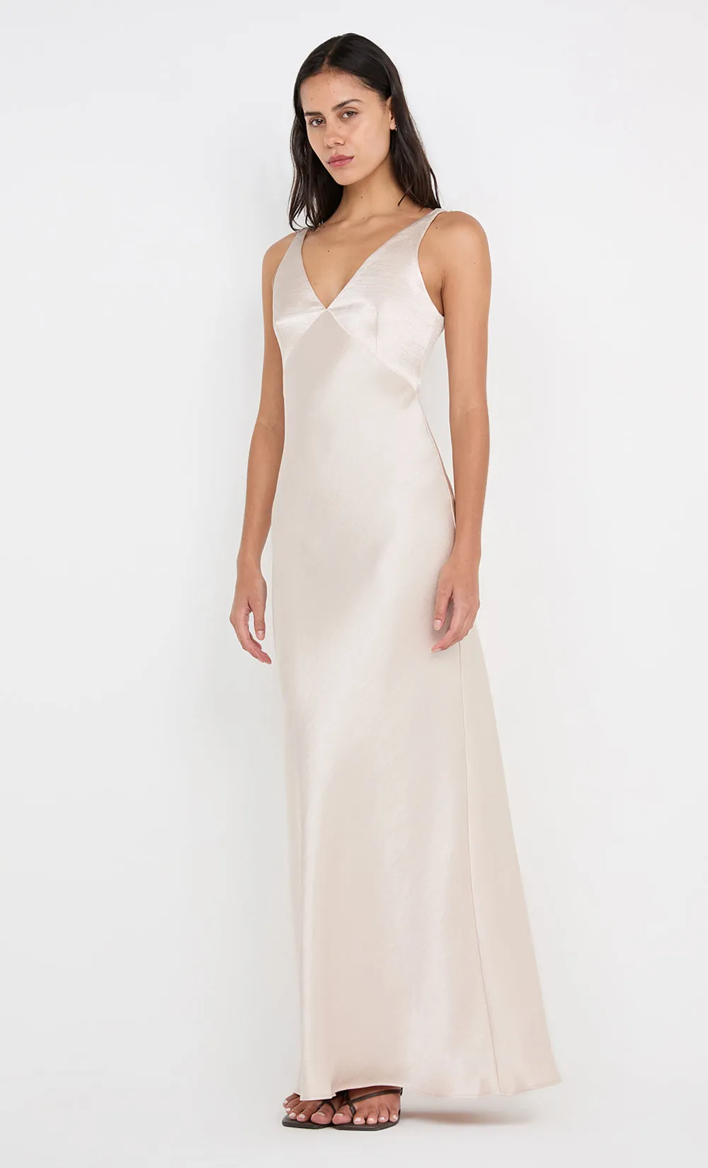 AUSTEN V NECK MAXI DRESS - SAND sold by bec + bridge product image thumbnail 4