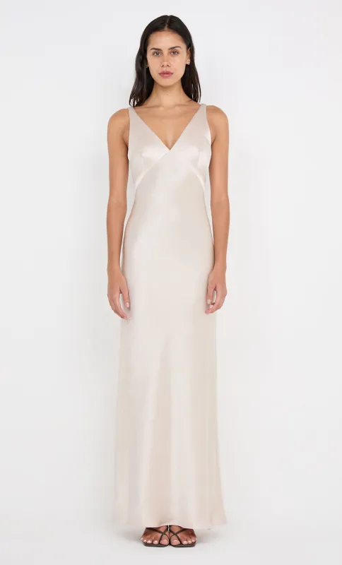 AUSTEN V NECK MAXI DRESS - SAND sold by bec + bridge