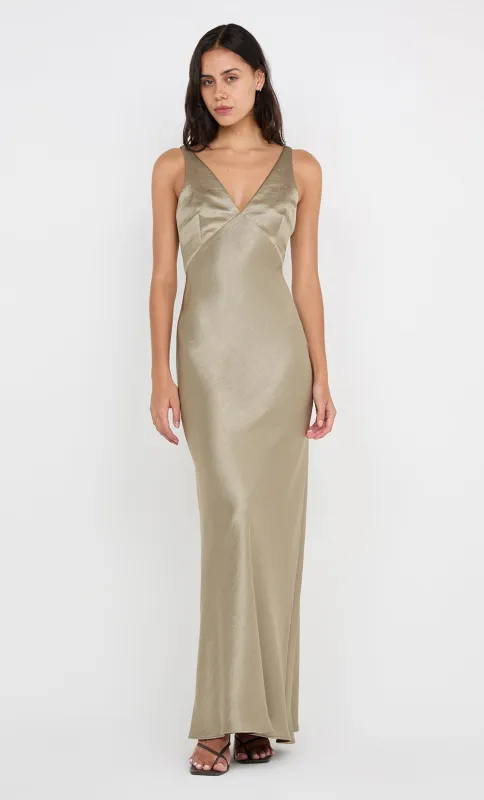 AUSTEN V NECK MAXI DRESS - SAGE sold by bec + bridge
