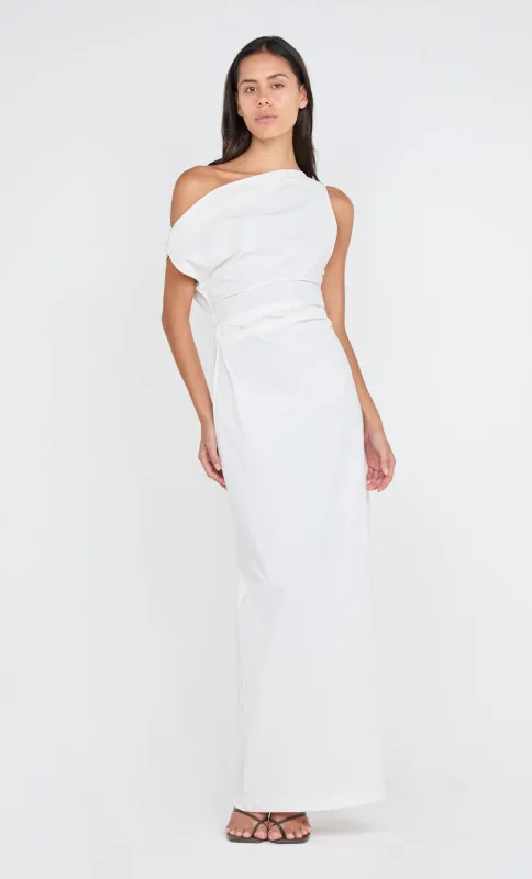 ANGELINA ASYM MAXI DRESS - IVORY sold by bec + bridge