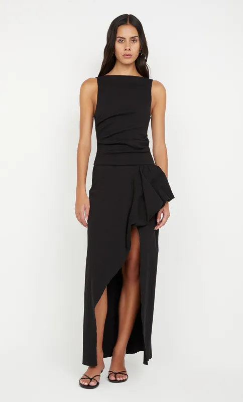 ROWENA ASYM DRESS - BLACK sold by bec + bridge