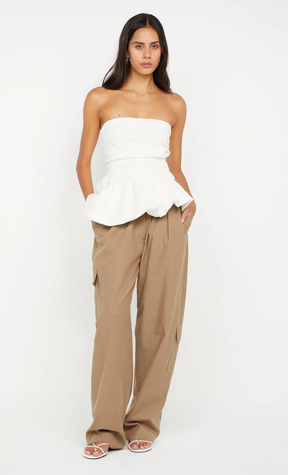 ROWENA STRAPLESS TOP - WHITE sold by bec + bridge product image thumbnail 3