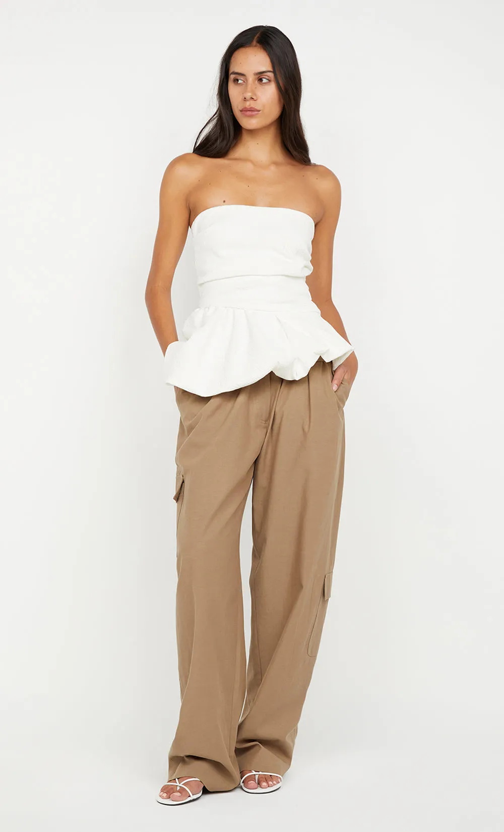 ROWENA STRAPLESS TOP - WHITE sold by bec + bridge product image thumbnail 4