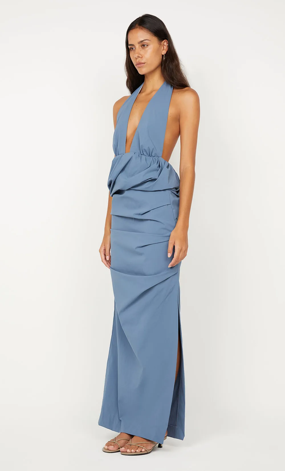 PRISCILLA BUBBLE MAXI DRESS - STEEL BLUE sold by bec + bridge product image thumbnail 5