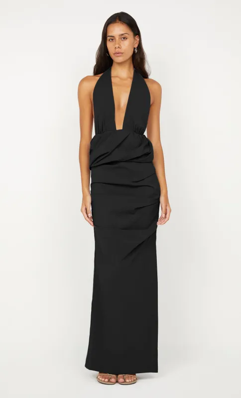 PRISCILLA BUBBLE MAXI DRESS - BLACK made by bec + bridge