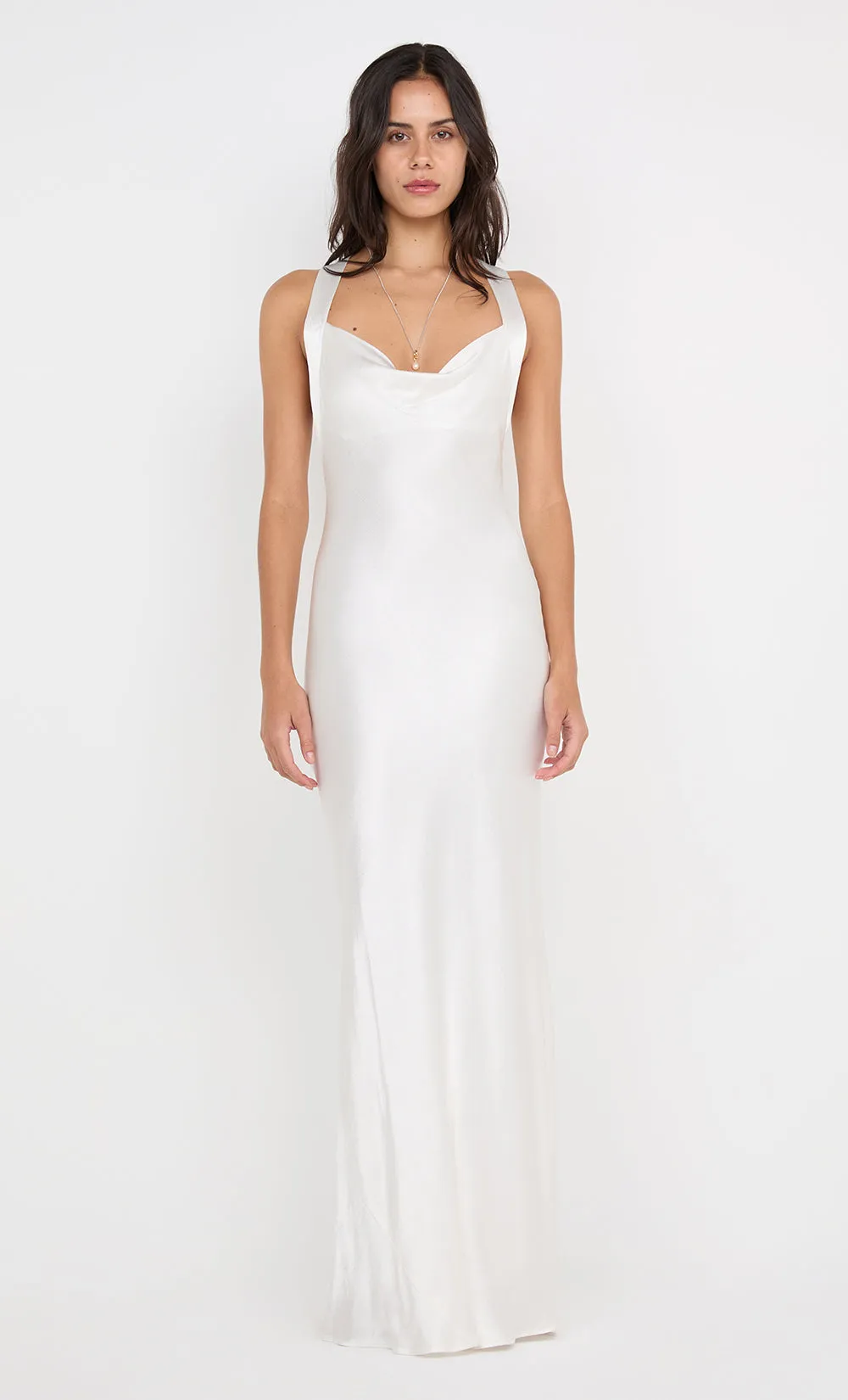 GIA HALTER MAXI DRESS - IVORY sold by bec + bridge product image thumbnail 5
