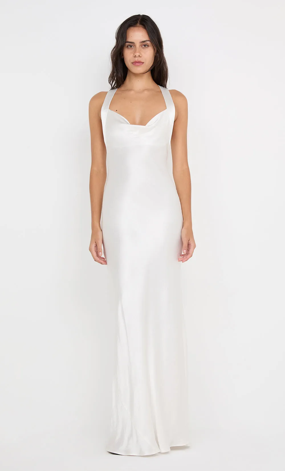 GIA HALTER MAXI DRESS - IVORY sold by bec + bridge product image thumbnail 4