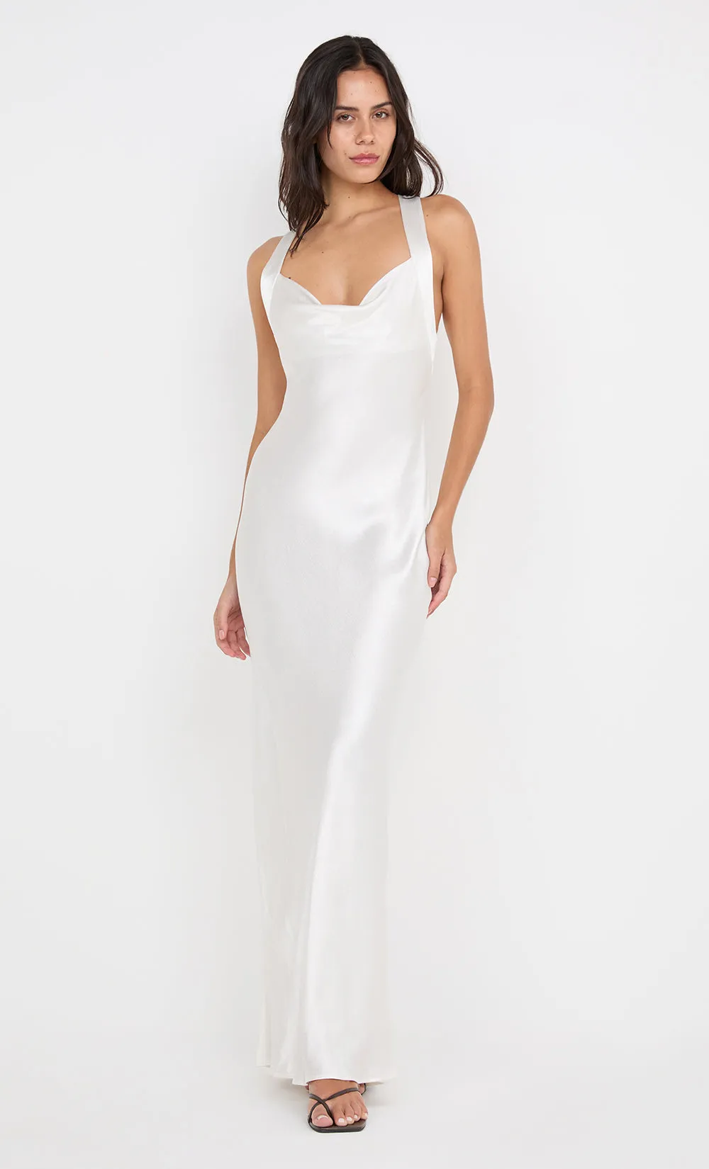 GIA HALTER MAXI DRESS - IVORY sold by bec + bridge product image thumbnail 3