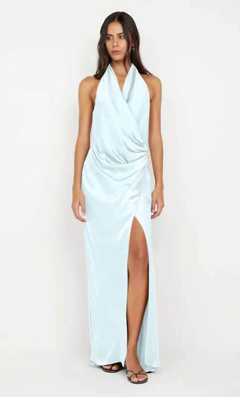 ELISIA WRAP MAXI DRESS - ARCTIC BLUE sold by bec + bridge