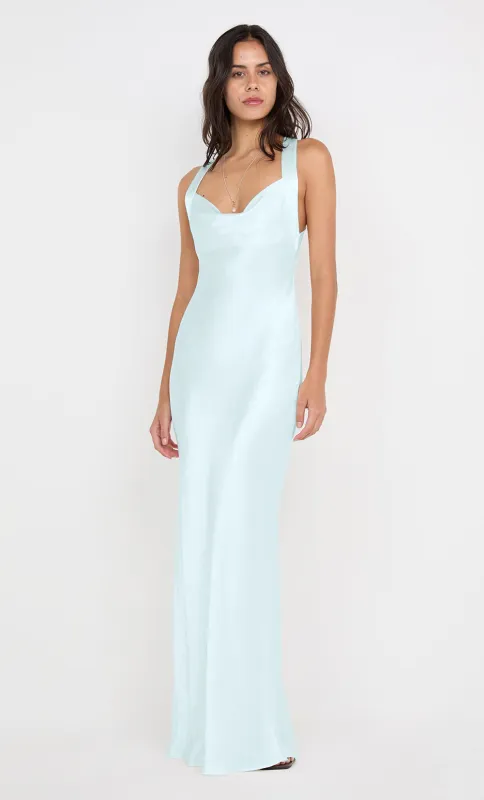 GIA HALTER MAXI DRESS - ARCTIC BLUE sold by bec + bridge