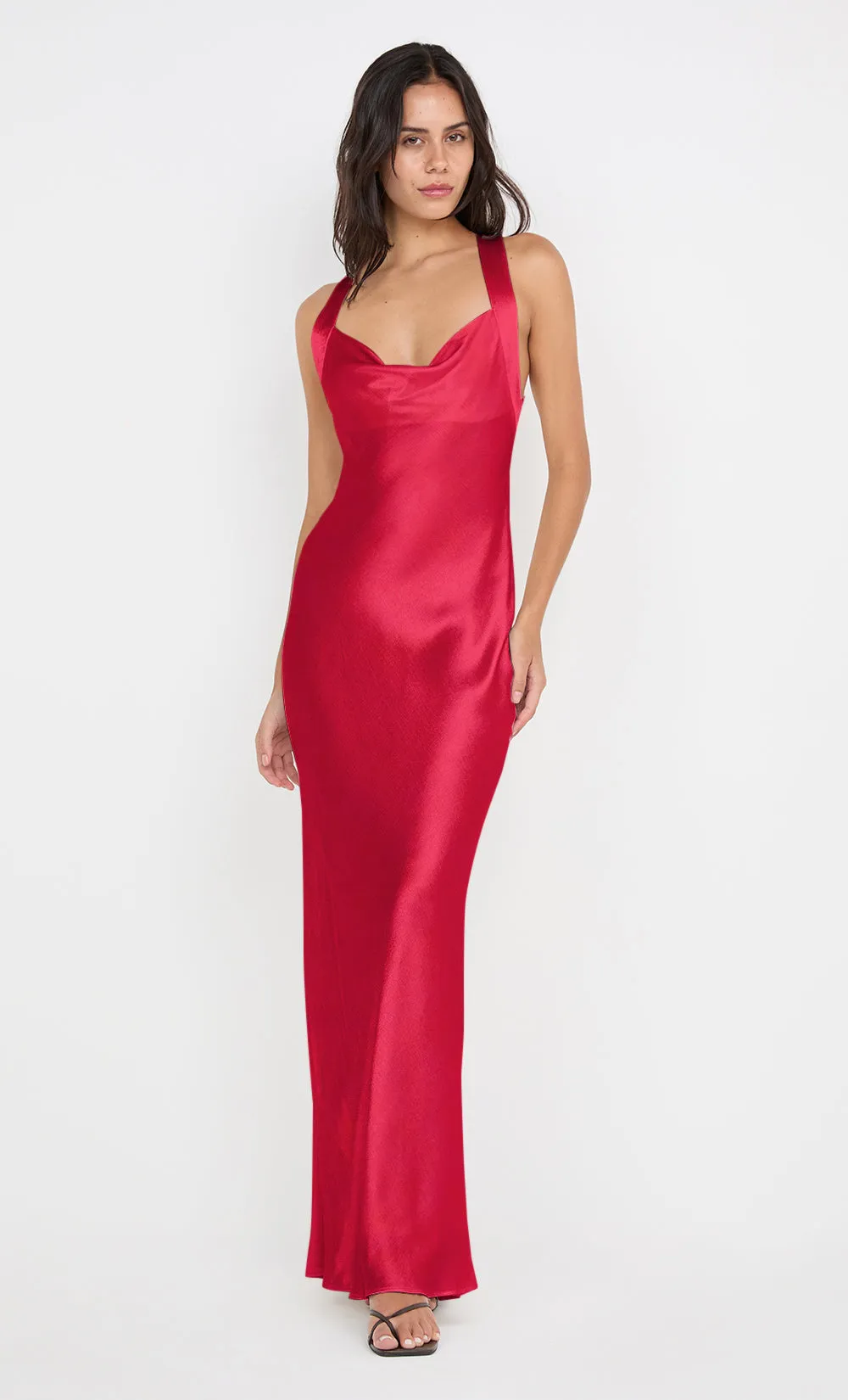 GIA HALTER MAXI DRESS - STRAWBERRY sold by bec + bridge product image thumbnail 3