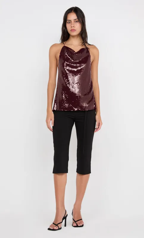 CELESTIA COWL TOP - PLUM sold by bec + bridge