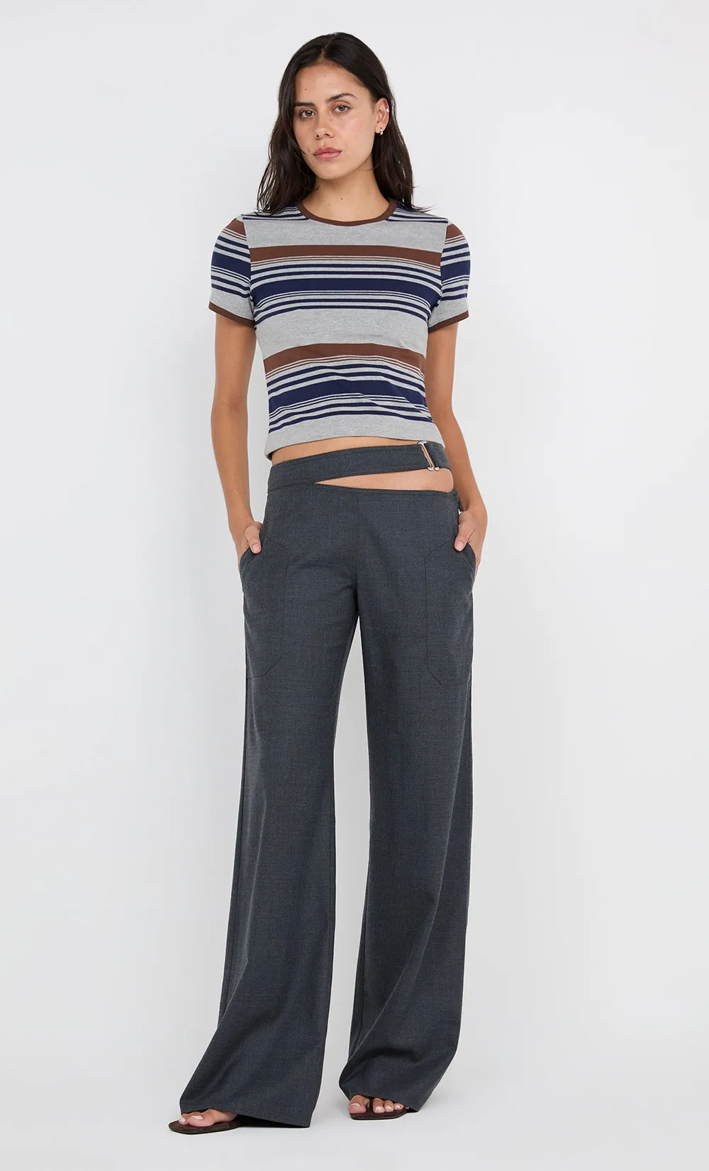 TOMMI TAILORED PANT - CHARCOAL sold by bec + bridge