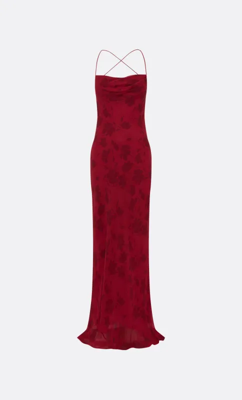 RUBY SLIP MAXI DRESS - CHERRY FLORAL sold by bec + bridge