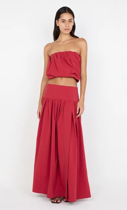 DANTE MAXI SKIRT - CHERRY sold by bec + bridge
