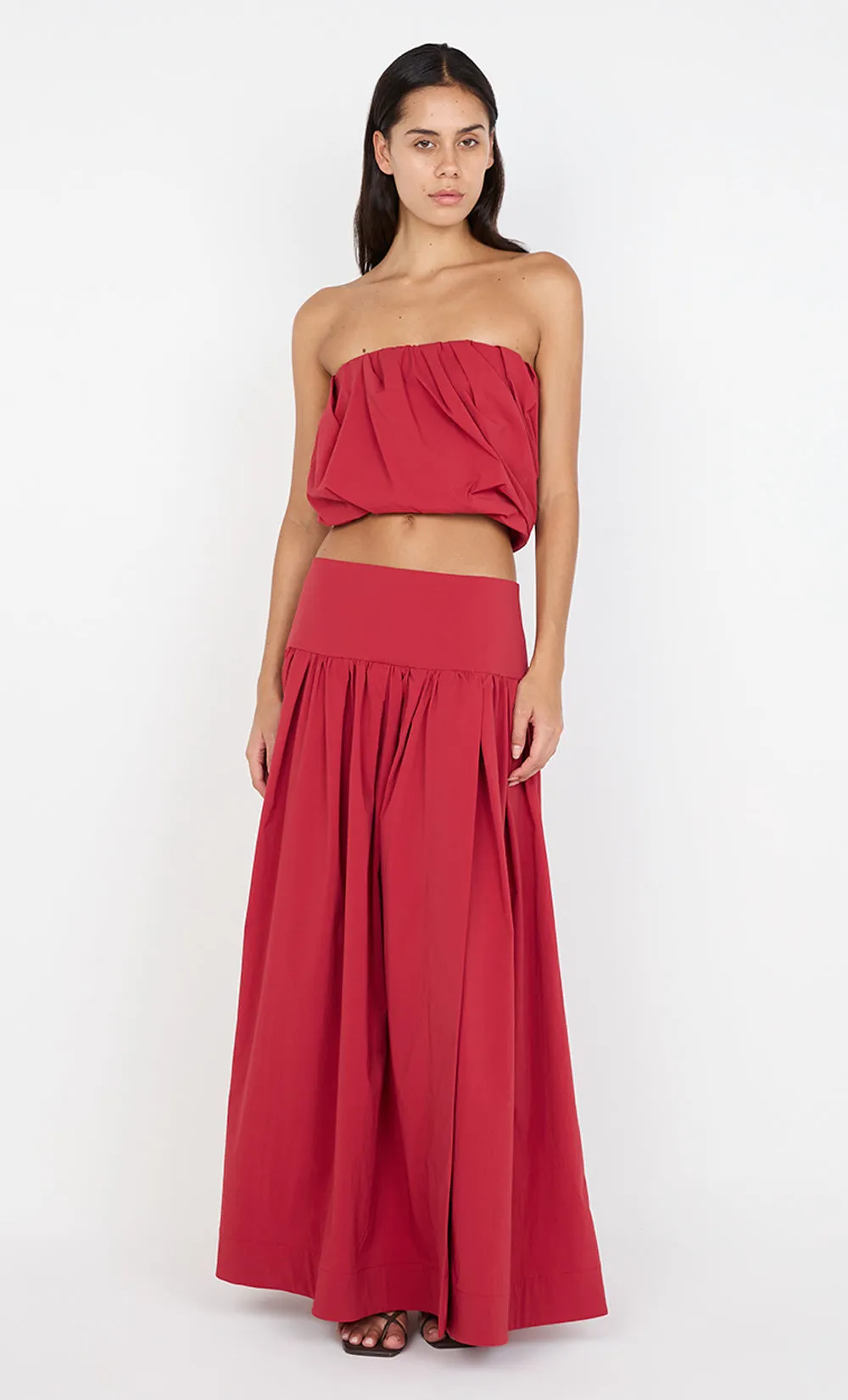 DANTE MAXI SKIRT - CHERRY sold by bec + bridge