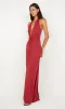SUSIE PLUNGE MAXI DRESS - CHERRY sold by bec + bridge