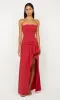 DANTE STRAPLESS MAXI DRESS - CHERRY sold by bec + bridge