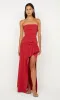 DANTE STRAPLESS MAXI DRESS - CHERRY sold by bec + bridge