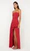 DANTE STRAPLESS MAXI DRESS - CHERRY sold by bec + bridge