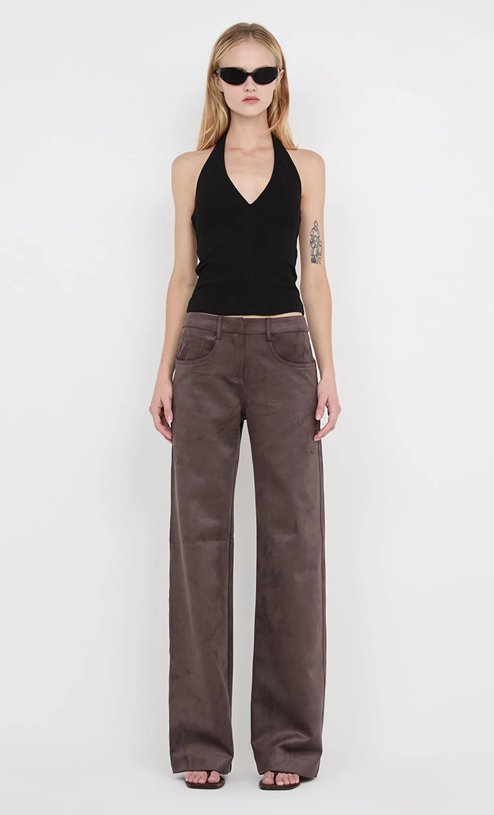 IONE HALTER TOP - BLACK sold by bec + bridge