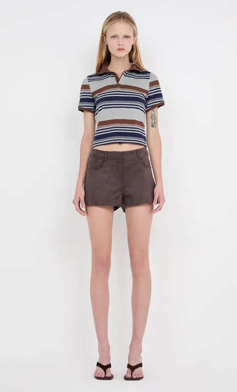 LYON MINI SHORT - DARK CHOCOLATE sold by bec + bridge