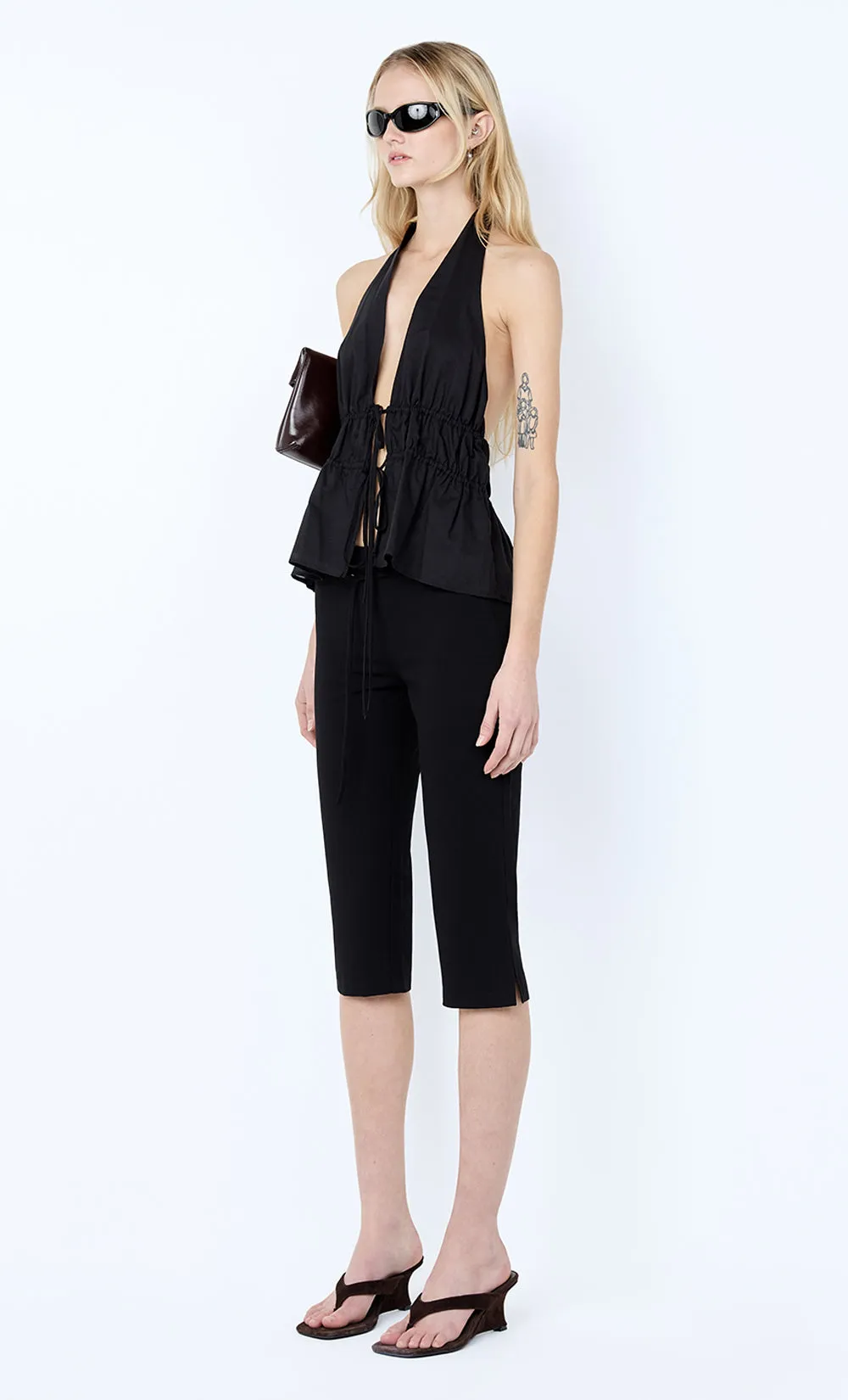 LYNNA HALTER TOP - BLACK sold by bec + bridge product image thumbnail 2