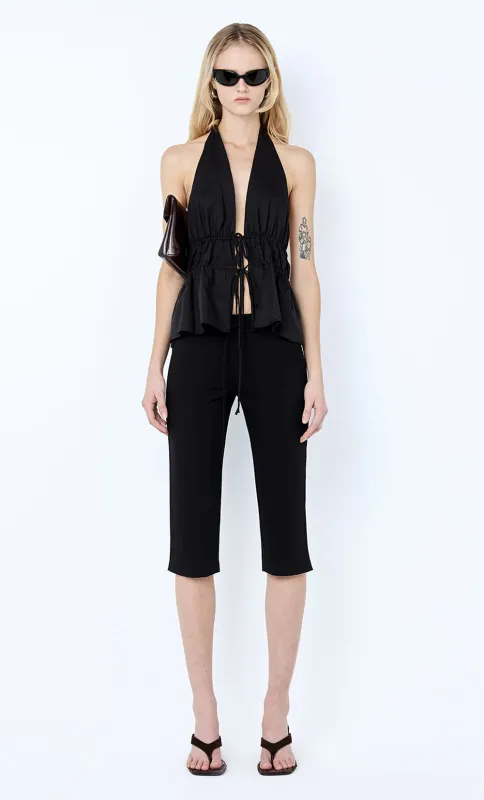 LYNNA HALTER TOP - BLACK sold by bec + bridge