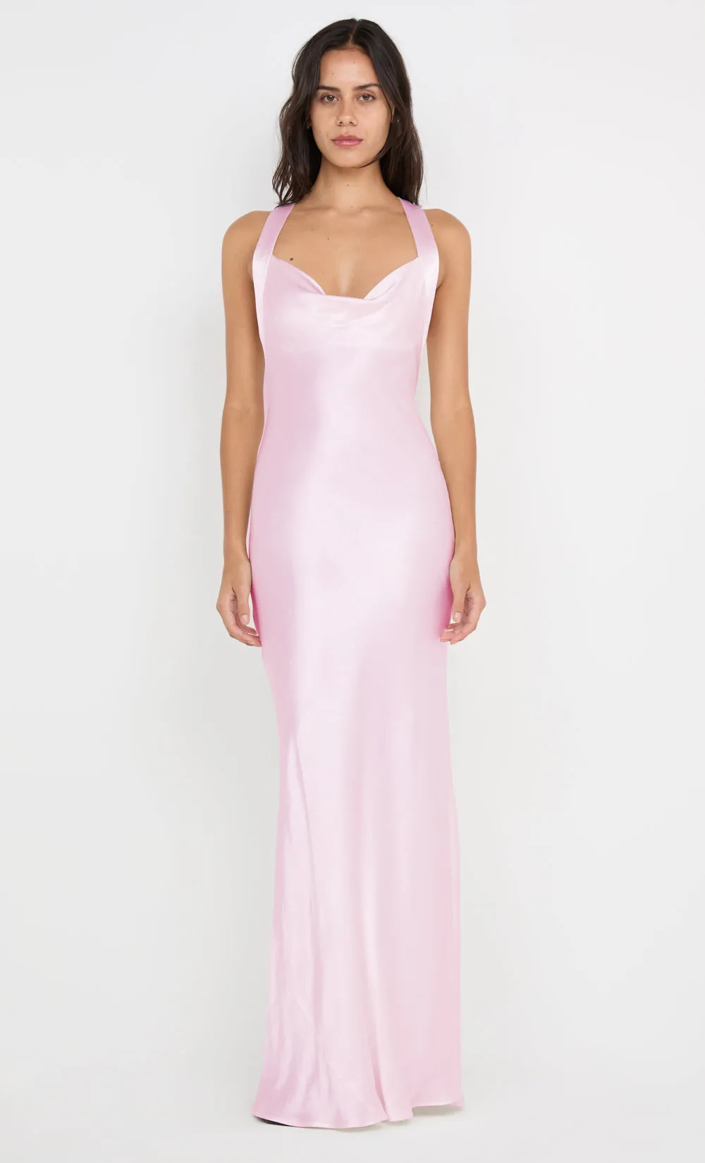 GIA HALTER MAXI DRESS - POWDER PINK sold by bec + bridge product image thumbnail 3