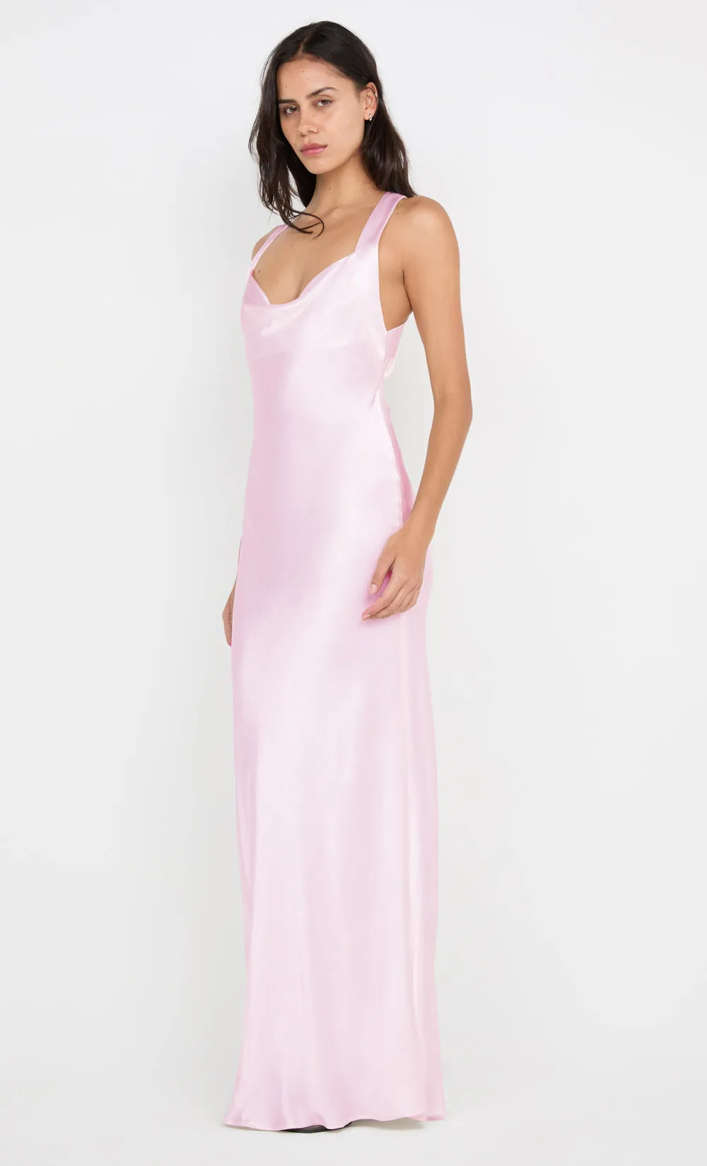 GIA HALTER MAXI DRESS - POWDER PINK sold by bec + bridge product image thumbnail 4
