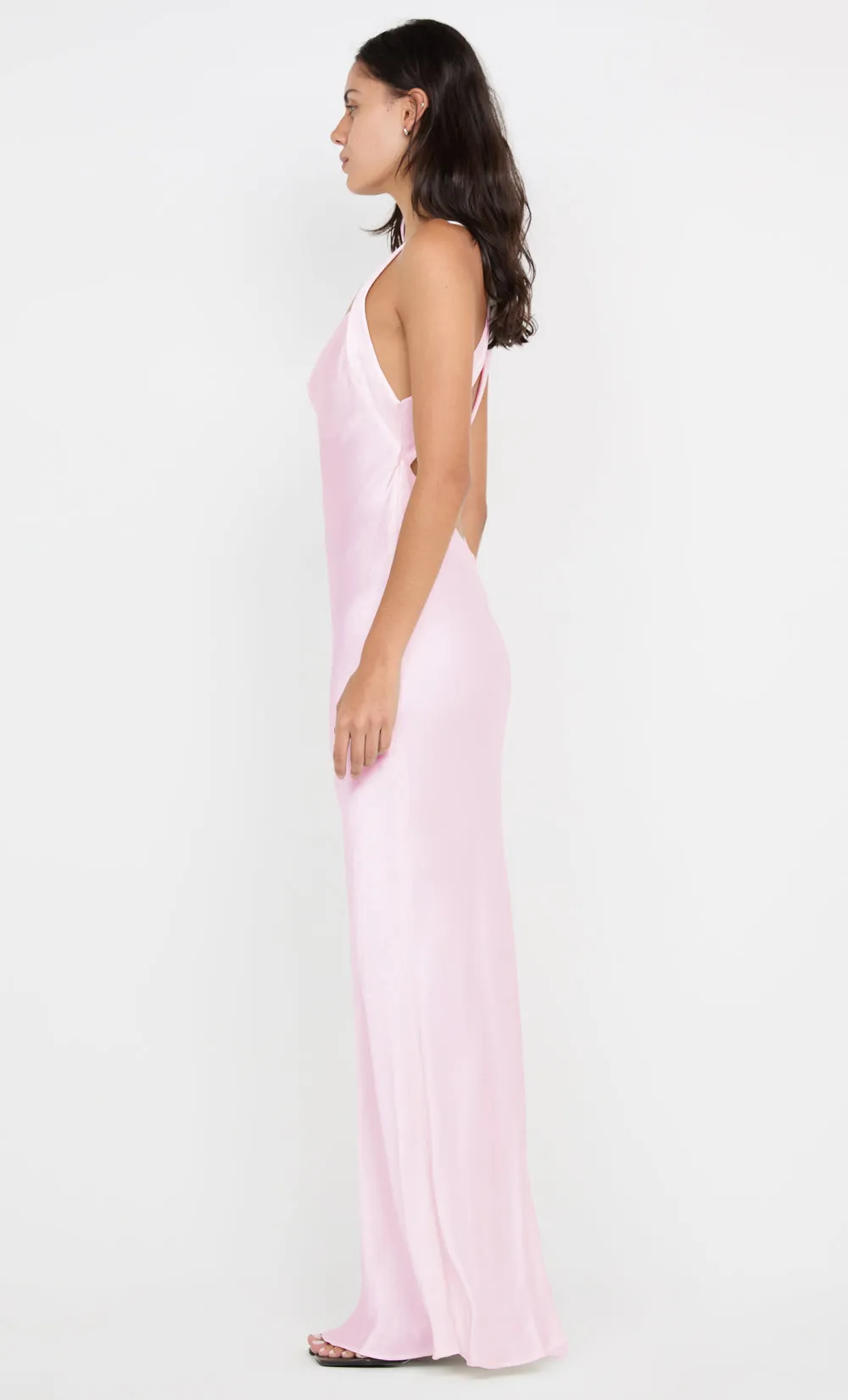GIA HALTER MAXI DRESS - POWDER PINK sold by bec + bridge product image thumbnail 5