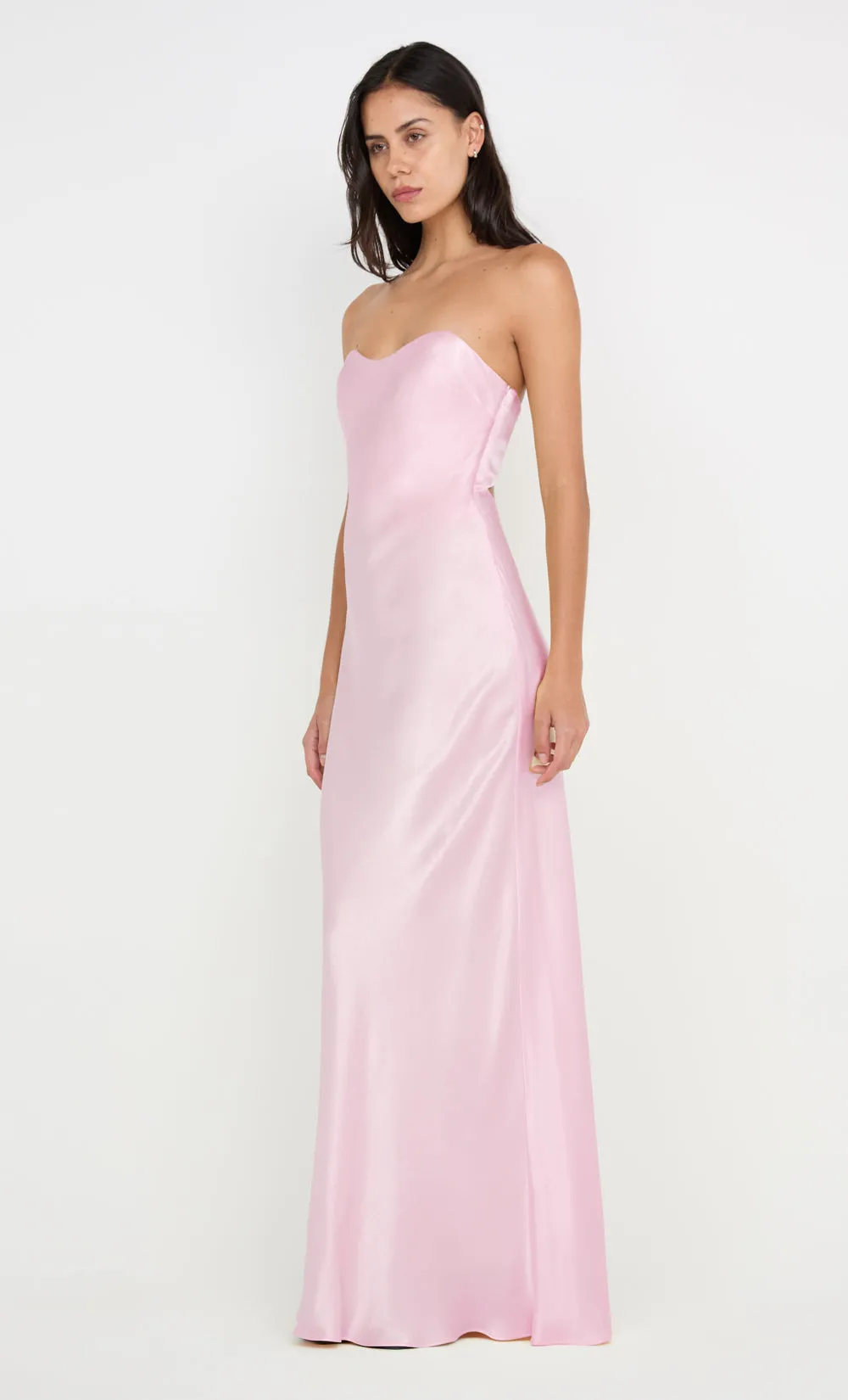 CINDER STRAPLESS MAXI DRESS - POWDER PINK sold by bec + bridge product image thumbnail 2
