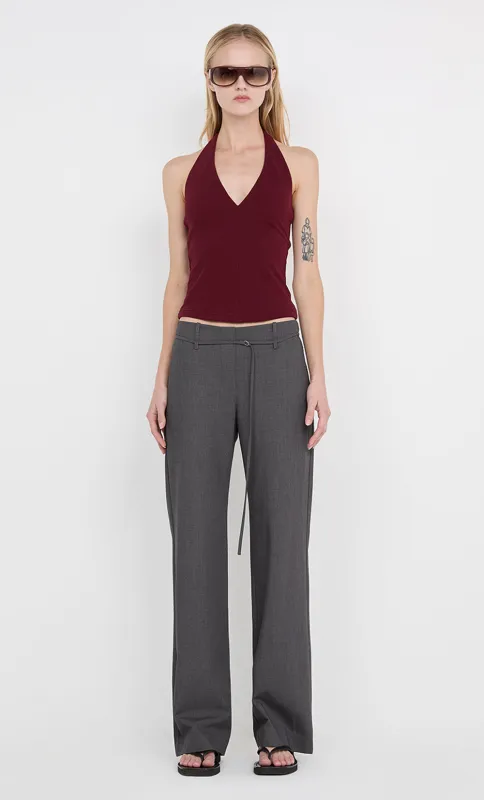 IONE HALTER TOP - PLUM sold by bec + bridge