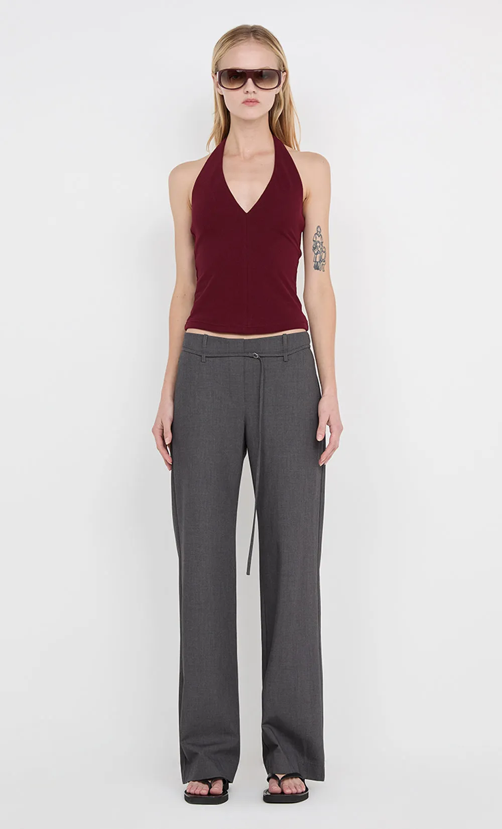IONE HALTER TOP - PLUM sold by bec + bridge